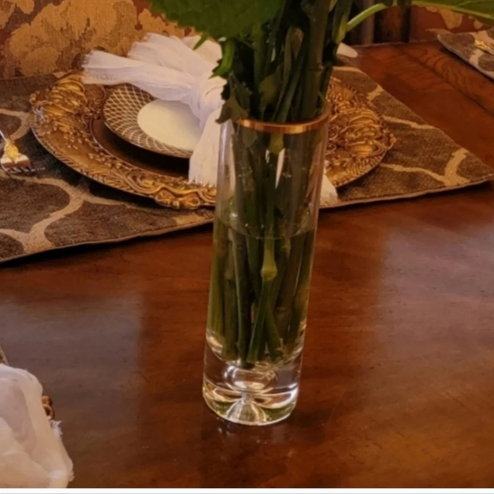 Crate and Barrel  Glass Vase